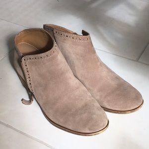 Luck brand suede booties, size 8